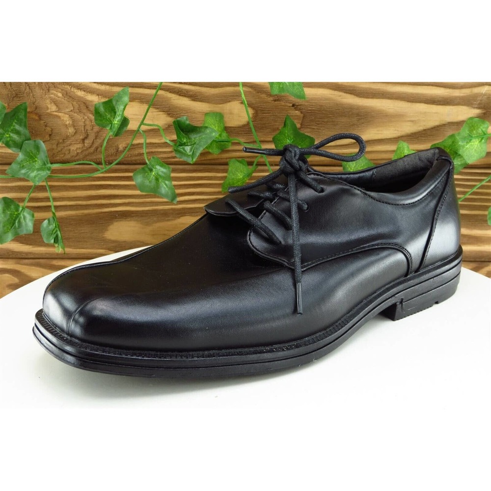 Soft Stags Shoes Sz 9 W Black Derby Oxfords Leather‎ Men Cole
